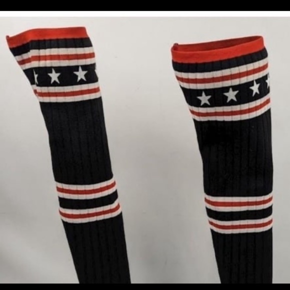 Givenchy Knit Fabric and Rubber Storm Rain Boots Womens - Picture 10 of 11